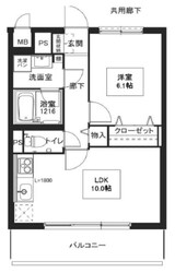 ルペルティア植田の物件間取画像